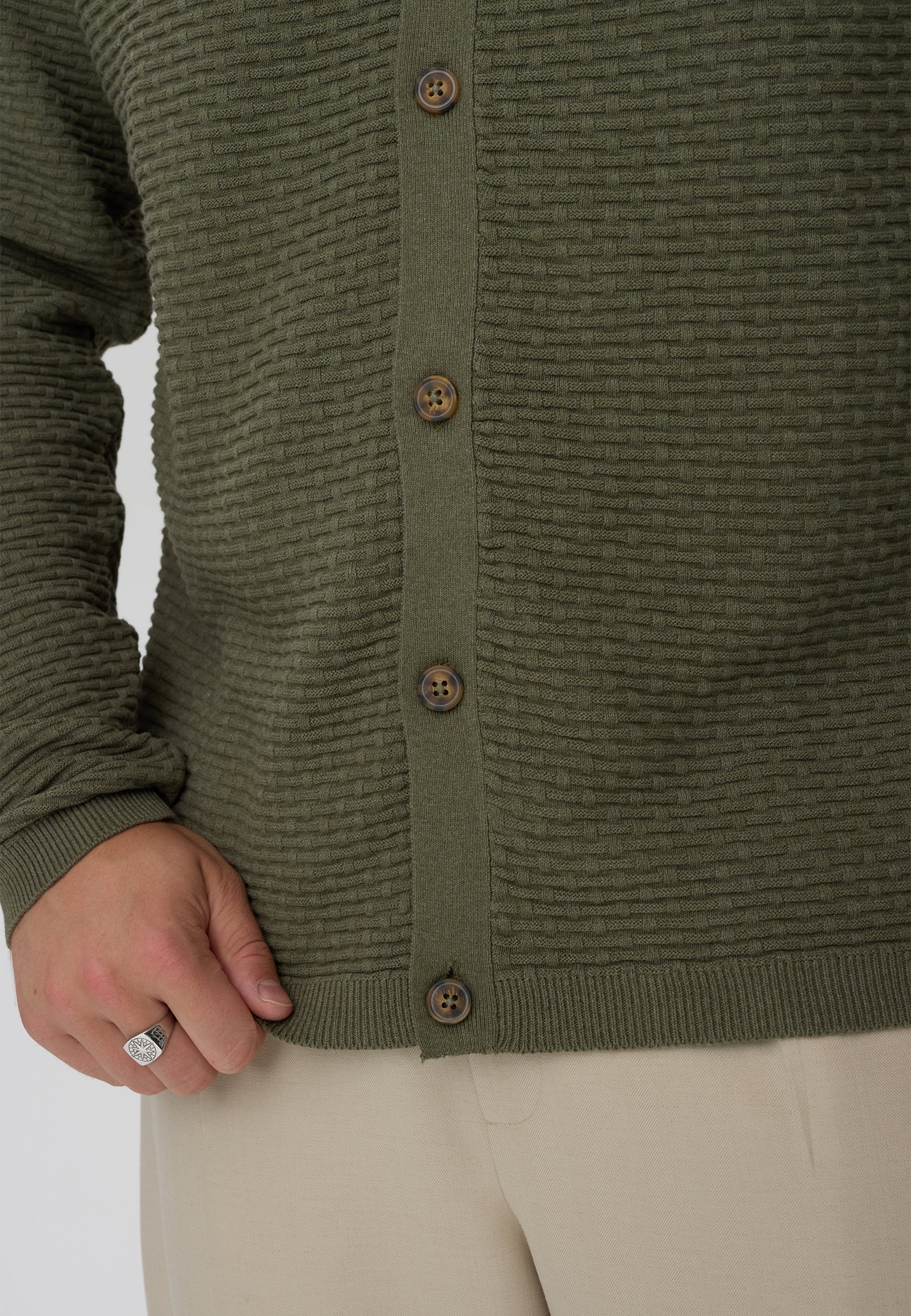 DXNMXRK. DXFabiano Knitwear Olive green