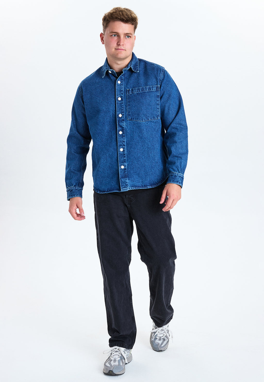 DXNMXRK. DXfabian Overshirt Blue