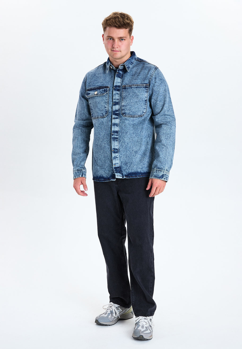 DXNMXRK. DXfernando Overshirt Blue