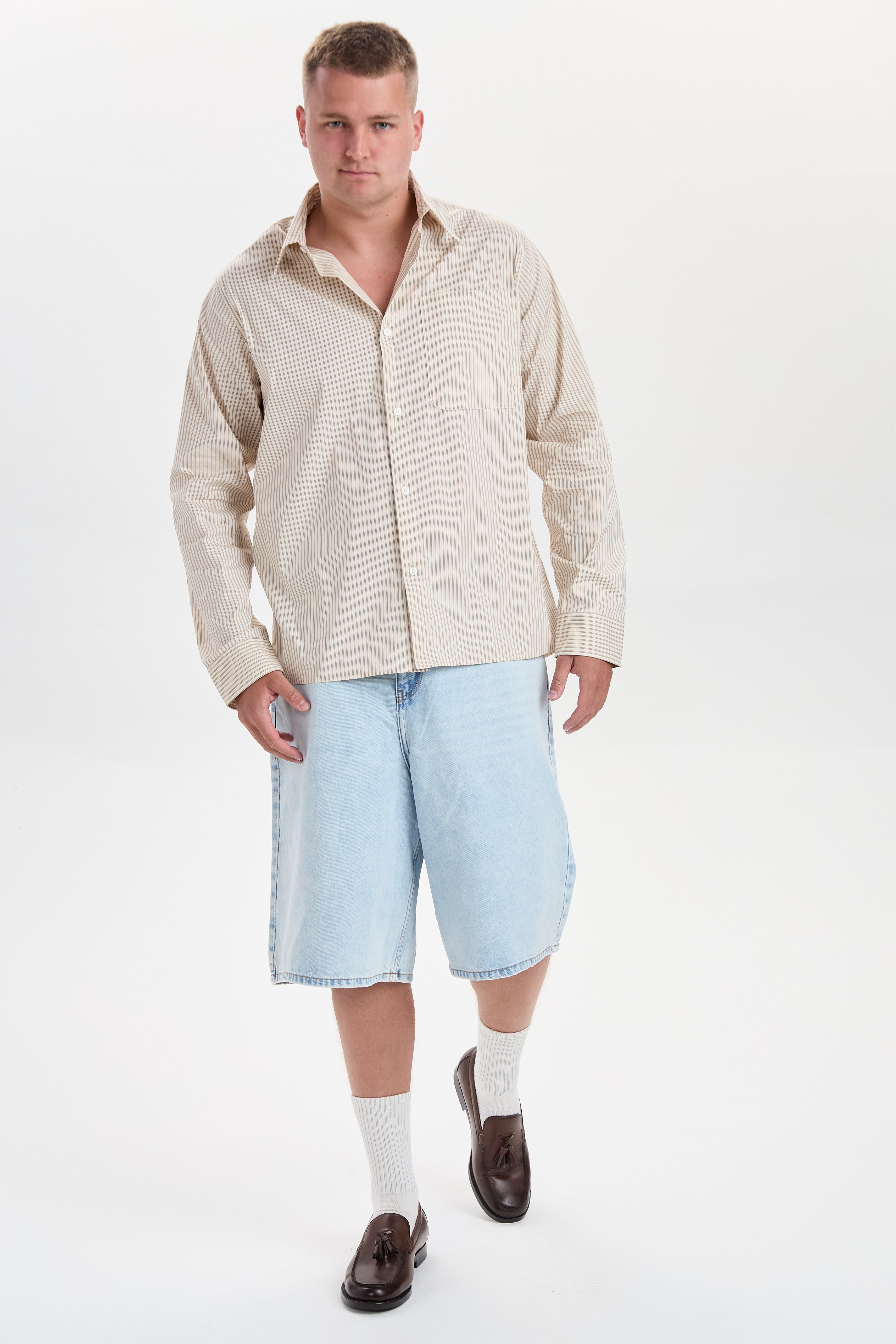 DXHjalte Stribet Skjorte
