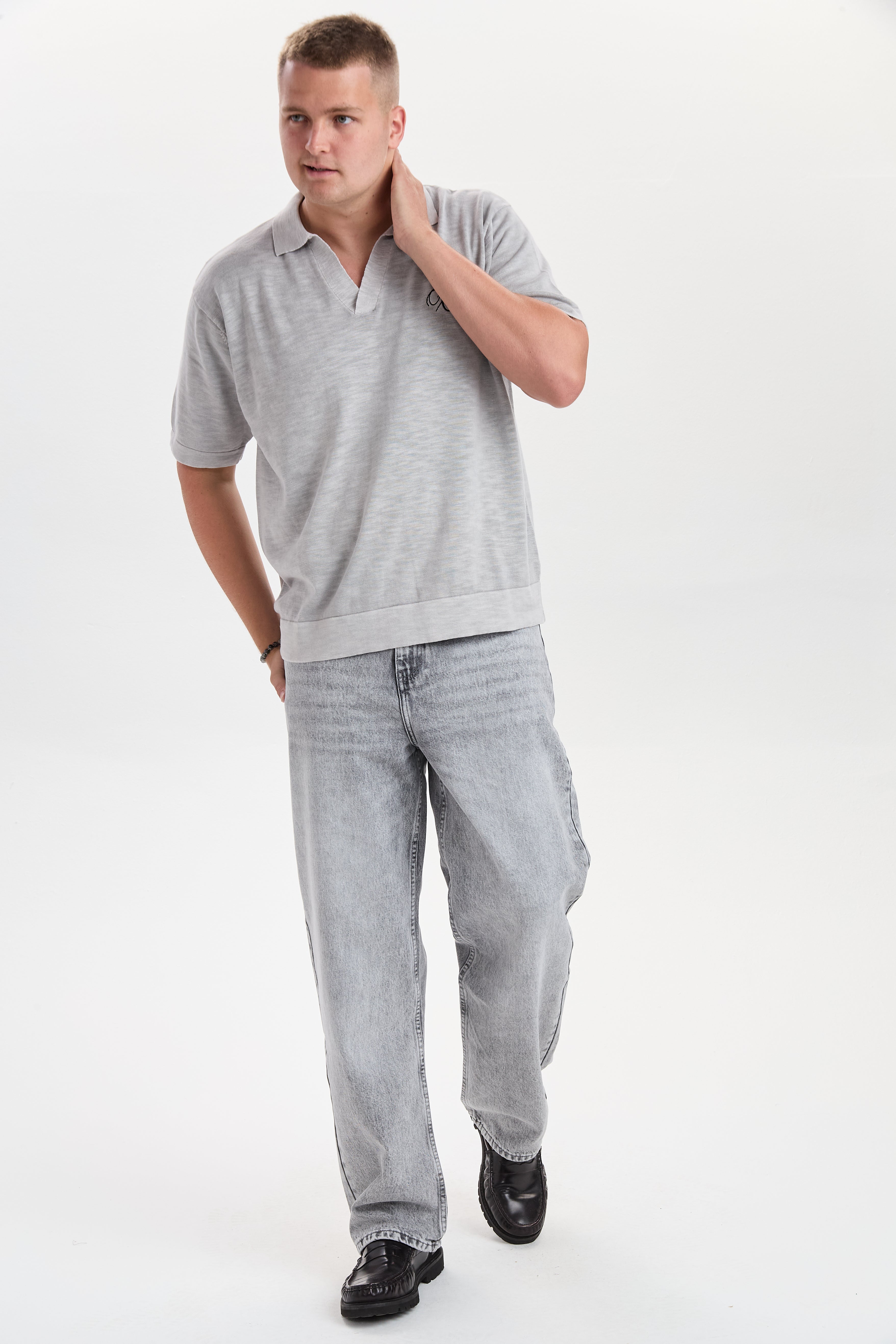 DXHector Relaxed Fit Jeans Grå